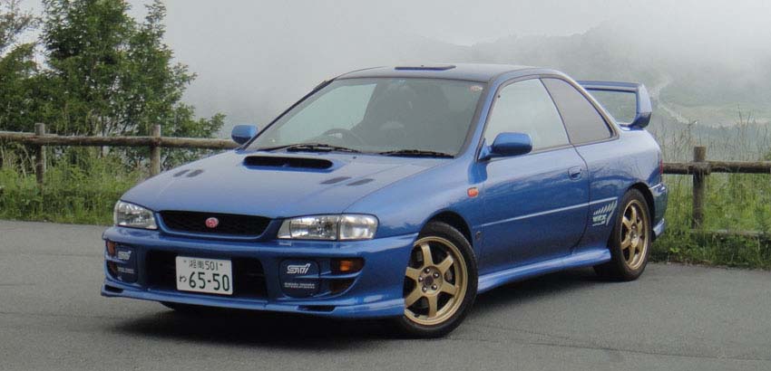 箱根でスバル インプレッサ WRX Type R STi Version 6 Limitedを